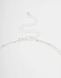 Silver Plated Cubic Zirconia Fine Cross Necklace 2-Pack