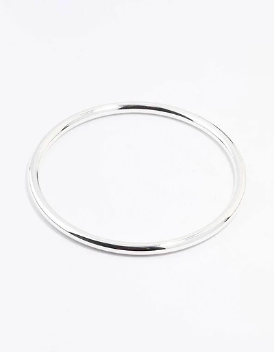 Silver Plated Round Core Bangle