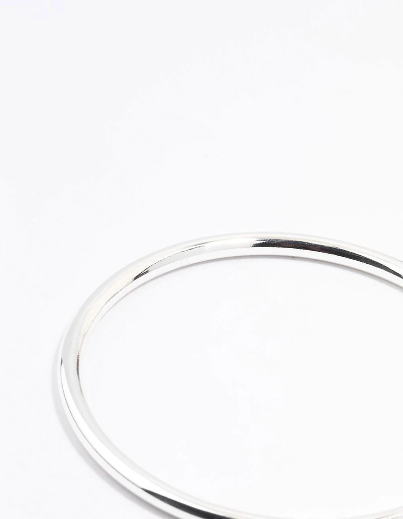 Silver Plated Round Core Bangle