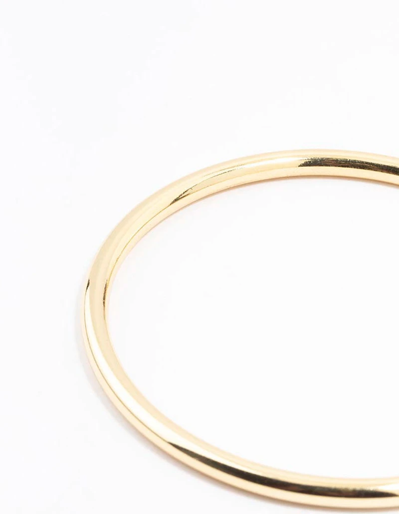 Bracelet à âme ronde plaqué or