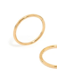 Waterproof Gold Plated Stainless Steel Sleeper Earrings