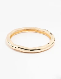 Gold Molten Bangle