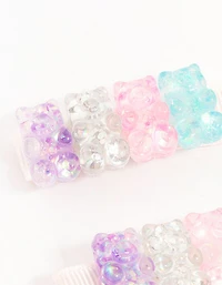 Tablette de 2 diapositives pour cheveux Pastel Gummy Bear pour enfants