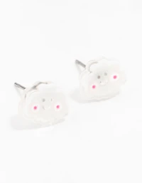 Smiley Cloud Stud Earrings