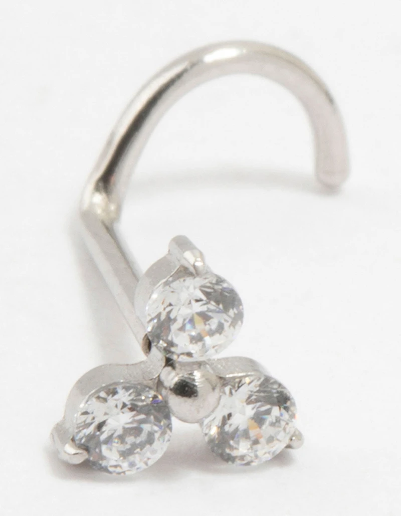 Surgical Steel Flower Threadless Nose Stud