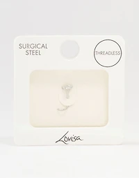 Surgical Steel Flower Threadless Nose Stud