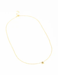 Gold Plated Sterling Silver Initial A Necklace