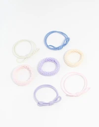 Mixed Pastel Hair Ties 7-Pack