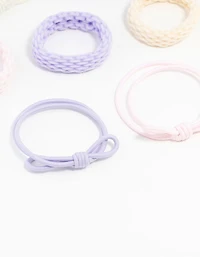 Mixed Pastel Hair Ties 7-Pack