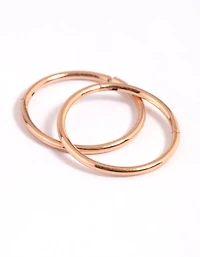 Gold Plated Surgical Steel Fine  Sleeper Earrings 10MM