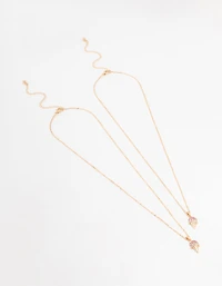 Gold Ice Cream Necklaces 2-Pack