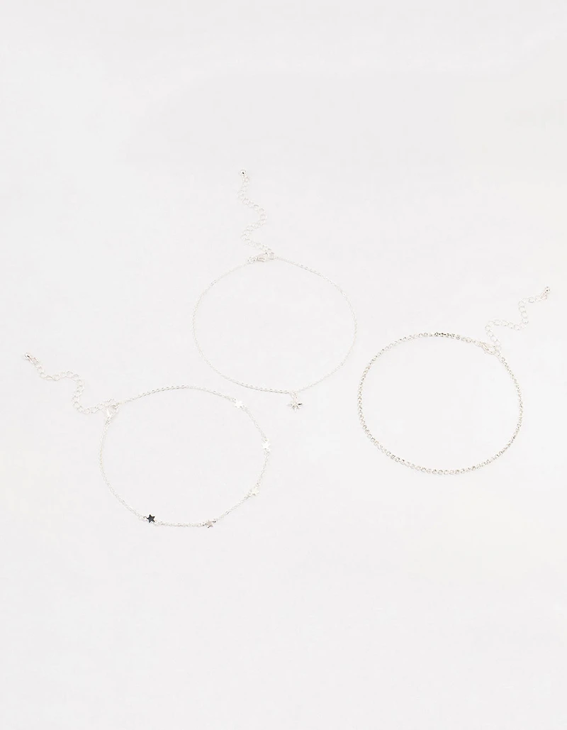 Silver Star Cupchain Chokers 3-Pack