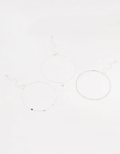 Silver Star Cupchain Chokers 3-Pack