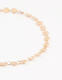 Gold Pearl Diamante Drop Anklets 3-Pack