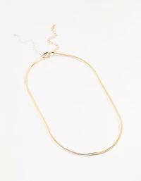Mixed Metals  Double Chain Necklace