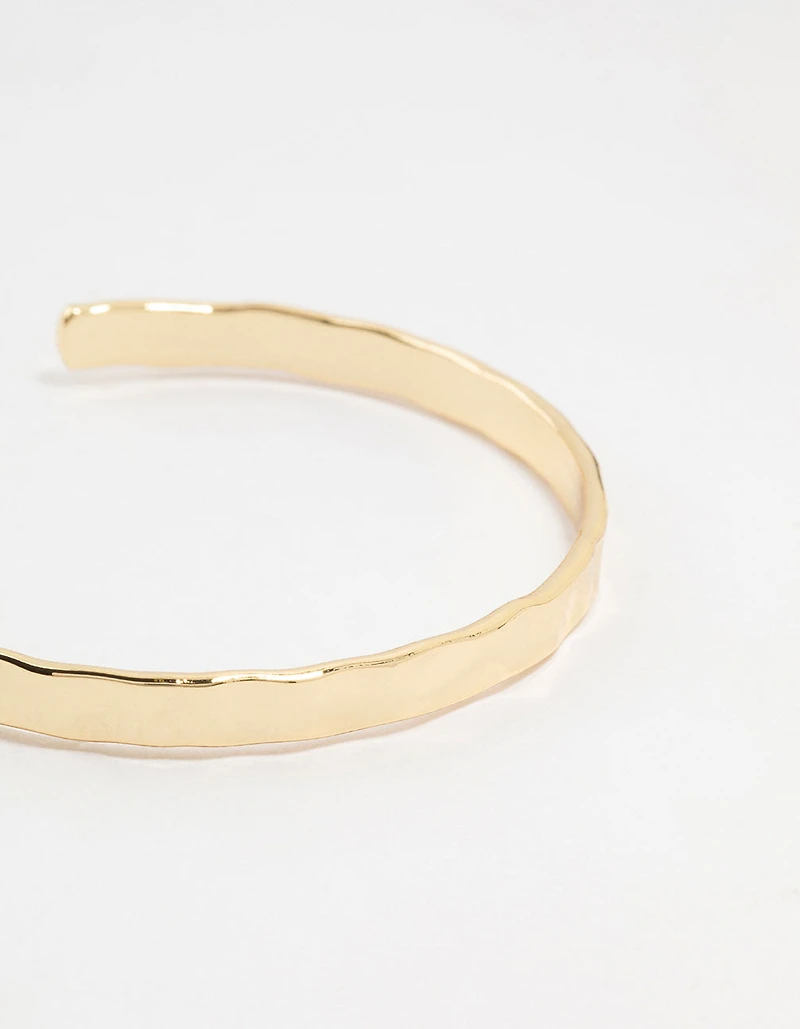 Menotte de poignet en laiton en laiton plaqué or