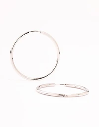 Surgical Steel Polished Hoop Earrings