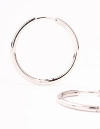 Boucles d’oreilles à cerceaux en acier cirurgique poli