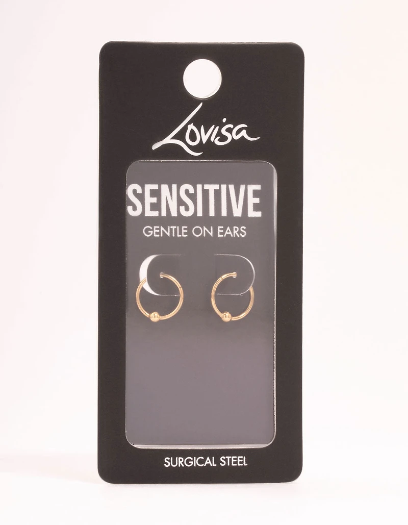 Gold Plated Surgical Steel Bull Clicker Ring