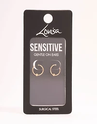 Gold Plated Surgical Steel Bull Clicker Ring