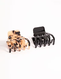 Small Acrylic Zig Zag Claw Clips 2-Pack