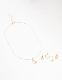 Kids Gold Unicorn Charm Necklace