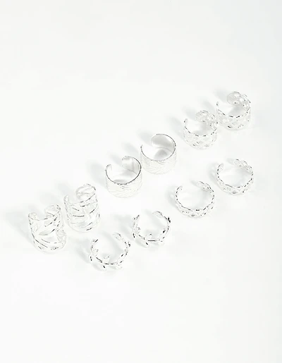 Silver Roman Leaf Cuff 10-Pack