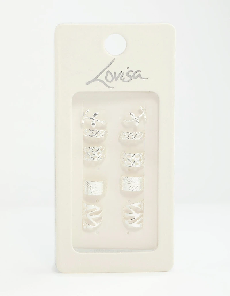 Silver Roman Leaf Cuff 10-Pack