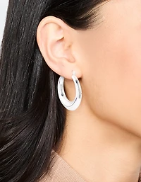 Boucles d’oreilles Silver Clean Hoop