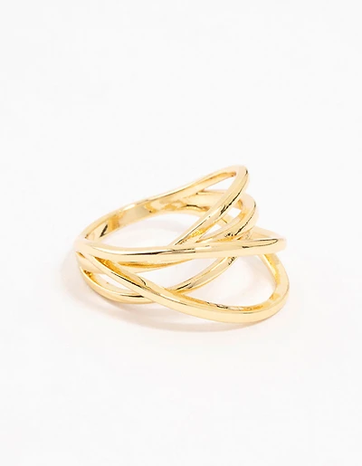 Gold Plated Thin Wrapped Ring