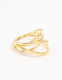Gold Plated Thin Wrapped Ring