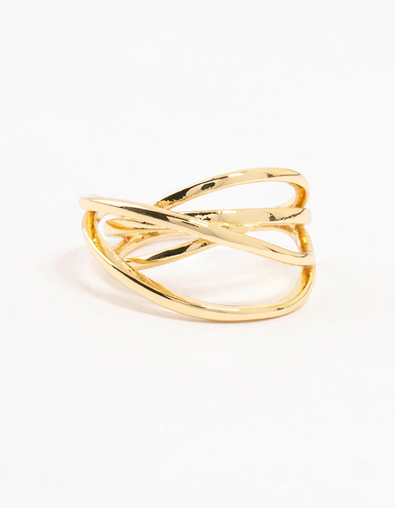 Gold Plated Thin Wrapped Ring