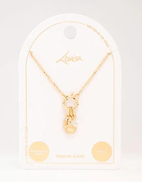 Gold Plated Virgo Charm Necklace