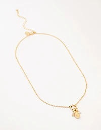 Gold Plated Leo Charm Necklace