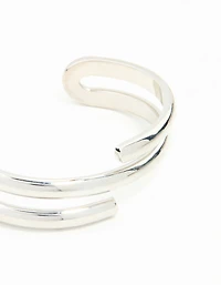 Silver Wrap Around  Wrist Cuff