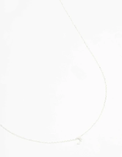 Sterling Silver Cubic Zirconia Moon Necklace