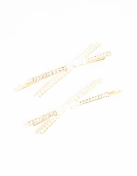 Pack 2-pack de glissières croisées Pearl & Pave