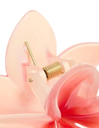 Pink Ombre Hibiscus Flower Claw Clip