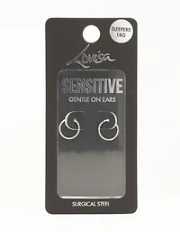 Boucles d’oreilles en acier chirurgical pour dormeurs moyens 10 mm