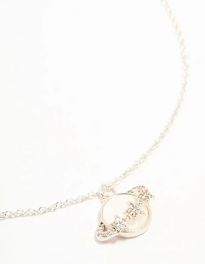 Silver Planet Necklace