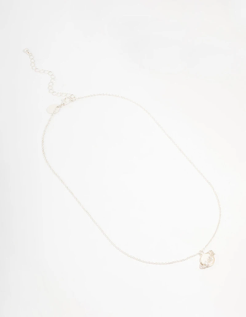 Silver Planet Necklace