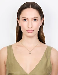 Collier arc-en-ciel en diamants dorés