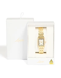 Gold & Diamante Roman Numeral Watch