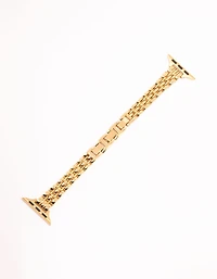 Gold Detailed Chain Watch Strap 38/40/41