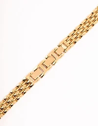Gold Detailed Chain Watch Strap 38/40/41