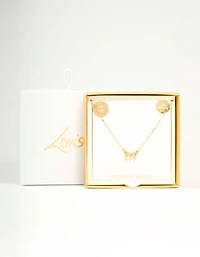Gold Plated Cubic Zirconia 777 Angel Number Necklace