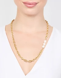 Waterproof Gold Plated Stainless Steel Cable Necklace