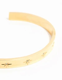 Waterproof Gold Plated Stainless Steel Celestial Wrist Cuff