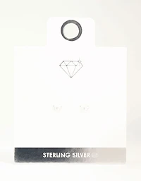 Sterling Silver Butterfly Stud Earrings