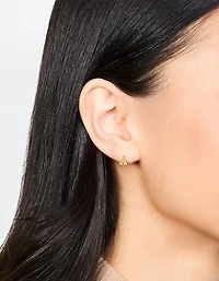 Boucles d’oreilles en forme de sapin de Noël en argent sterling plaqués or
